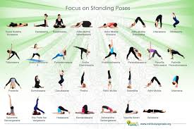 Standing Yoga Poses For Beginners Visual Ly Basic Yoga Poses Yoga Poses Names Yoga Poses For Beginners