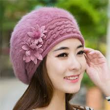 Moda coreana gorro sombreros invierno mujer para mujer espesar cálido  Bonnet mujer pompón de pelo de conejo gorro de lana de punto AW49|beanie  hat|warm hathats for women - AliExpress