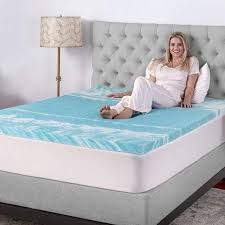 Biopedic 2 Inch Gel Swirl Memory Foam Mattress Topper Walmart Com Mattress Mattress Topper Memory Foam Mattress Topper