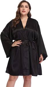 Women S Plus Size Satin Robes Short Silky Bathrobes Bridesmaid Party Dressing Gown At Amazon Women S Clothing Store If you are looking for a cheap plus size prom dress, you will find many of our beautiful dresses in plus sizes are quite reasonable. women s plus size satin robes short silky bathrobes bridesmaid party dressing gown