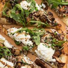 Garlicky Mushroom Ricotta Pizza With Wild Arugula Aged Balsamic Recipe Yummly Recipe Balsamic Recipe Cooking Recipes Stuffed Mushrooms
