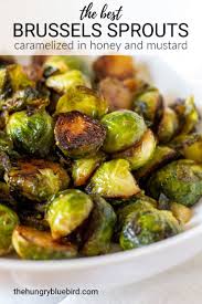 Best Brussels Sprouts With Honey And Mustard The Hungry Bluebird Recipe Brussel Sprouts Recipes Easy Sprout Recipes Brussel Sprouts