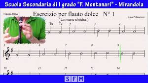 Linde, music for a bird. Flauto Dolce Esercizio N 1 Video Spartito By Am Rp Youtube