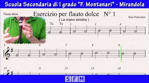 Linde, music for a bird. Flauto Dolce Esercizio N 1 Video Spartito By Am Rp Youtube