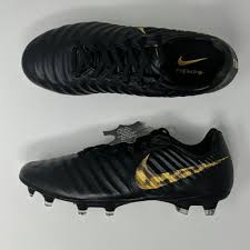 Nike Tiempo Legend 7 Pro Fg Soccer Cleats Ah7241 077 Mens Black Vivid Lonesole Nike Futebol Nike Chuteiras