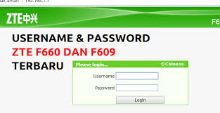 Modem yang sering digunakan untuk pelanggan setia indihome Username Dan Password Indihome Modem Zte F660 Dan F609 Terbaru