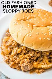 Old Fashioned Homemade Sloppy Joes An Easy Dinner Recipe Recipe Homemade Sloppy Joes Sloppy Joes Recipe Homemade Sloppy Joe Recipe