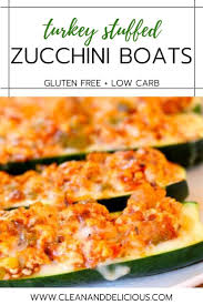 Turkey Stuffed Zucchini Boats Recipe Healthy Gluten Free Recipes Healthy Dinner Recipes Gluten Free Meal Plan