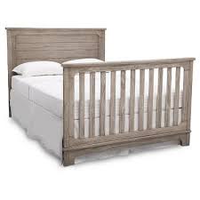 Simmons Kids Full Size Bed Rails Works With Monterey Willow Foundry Cribs Rustic White Convertible Crib Cribs Best Baby Cribs