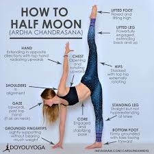 How To Do The Half Moon Pose In Yoga Doyouyoga Yoga Workout Pose Healthy Yoga Training How To Do Yoga Yoga Tips
