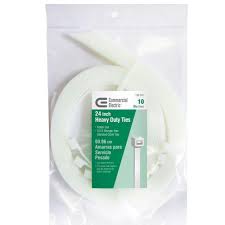 Commercial Electric 24 In Heavy Duty Tie Natural 10 Pack Gt 630hd 10 The Home Depot