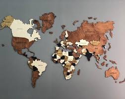 World Map Wood World Map World Map Wall Art Wood Wall Art Wooden World Map Wood Map Travel Map House Wall Art Farmhouse Decor Valentines Day Map Wall Art World Map