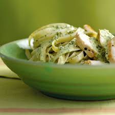 Chicken Fettuccine With Pesto Cream Sauce Recipe Recipe Quick Pasta Recipes Quick Chicken Recipes Chicken Fettuccine