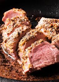 Mustard Garlic And Herb Crusted Pork Tenderloin By What S In The Pan Tenderloin Recipes Pork Tenderloin Recipes Pork Loin Recipes Oven