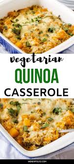 Butternut Squash Quinoa Casserole Recipe Recipes Vegetarian Main Course Butternut Squash Quinoa