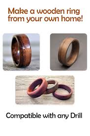 Ring And Button Drill Bit 8pcs Wooden Rings Dremel Crafts Drill Bits