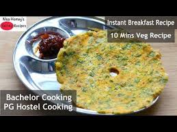 Instant Breakfast Recipes 10 Mins Bachelor Pg Hostel Cooking Indian Breakfast Ideas Akki Roti Instant Breakfast Recipe Indian Breakfast Instant Breakfast