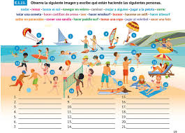 Estar Gerundio Ocio Y Tiempo Libre Vocabulario Espanol Aula De Espanol Ejercicios De Espanol