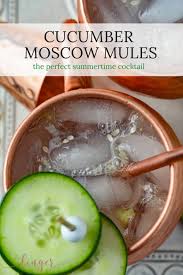 The Best Moscow Mule Recipe With A Cucumber Twist Recipe Mule Recipe Moscow Mule Recipe Summertime Recipes