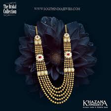 Stunning Gold Haram Designs In Khazana Jewellery South India Jewels Gold Necklace Designs Gold Jewelry Fashion Gold Jewellery Design Necklaces