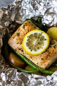 Grilled Mahi Mahi And Vegetables In Foil Packets The Beach House Kitchen Grilled Fish Recipes Grilled Dinner Recipes