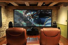 Home Theater A small basement is only useful for housing your heating and water utilities.