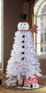 Holiday Time Pre Lit 6 5 Ft Snowman Christmas Tree Walmart Com Walmart Com We added a couple of floral picks to the tree to appear as snowman arms and it all comes together perfectly.