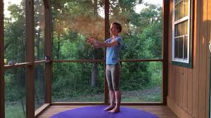 Beginner Yoga Mountain Pose W Bound Hands Overhead Tadasana With Urdhva Baddha Hastasana Youtube