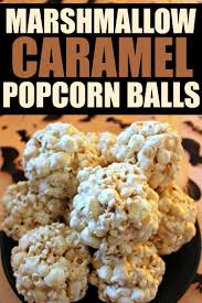 Marshmallow Caramel Popcorn Balls Rose Bakes Recipe Marshmallow Caramel Popcorn Caramel Popcorn Balls Caramel Popcorn