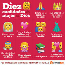 Biblioteca De Catholic Link Infografia 10 Cualidades De Una Mujer De Dios Mujer De Dios Cualidades De Una Mujer Dios