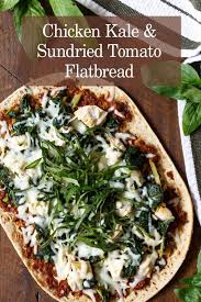 Chicken Kale And Sundried Tomato Flatbread Flatoutbread Flatbread Chicken Kale Sun Dried Tomato