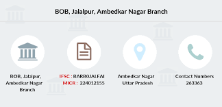 Bob Jalalpur Ambedkar Nagar Ifsc Code Barb0jalfai