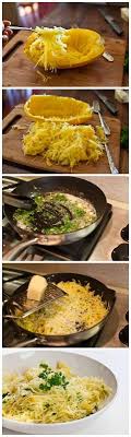 Baked Spaghetti Squash With Garlic Butter Olive Oil Parsley Parmegiano Grated Cheese Salt Pepper Yummm Veggie Recipes Vegetable Recipes Veggie Dishes