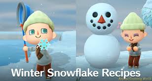 Winter Snowflake Snowboy Diy Recipe List Frozen Ice Set In Animal Crossing New Horizons Acnh Guides Animal Crossing World