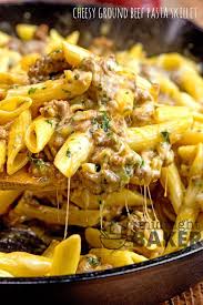 Cheesy Ground Beef Pasta Skillet Recipe Yummly Recipe Beef Recipes For Dinner Ground Beef Pasta Beef Dinner