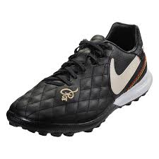 Nike Tiempo Lunar Legend Vii Pro 10r Tf Artificial Turf Soccer Shoes Black Orewood Brown Gold Gum 7 Black Shoes Soccer Shoes Calf Leather