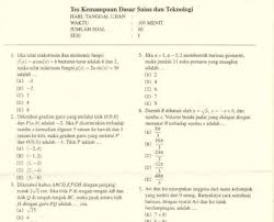 Download Contoh Soal Smm Ptn Barat Tahun 2016 2017 2018 Saintek Pendidikan Teknologi