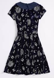 Modcloth X Collectif Applied Astrology Velvet Skater Dress In 2020 Velvet Skater Dress Mod Cloth Dresses Dresses