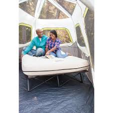 Coleman Inflatable Air Mattress With Battery Operated Pump Queen Size In 2020 Camping Cot Camping Pillows Camping Bed
