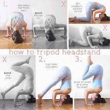 Three Main Steps And Three Main Things To Avoid When Getting Into Tripod Headstand Place Wrist Under Elbows And Elbow Headstand Yoga For Balance Headstand Yoga