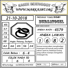 Prediksi Togel Sydney 21 10 2018 Prediksi Togel Sydney Togel Syair Togel Sdy Syair Togel Sidney Syair Togel Sydney Code Syair Sidney Hari Kalyan Sydney Bandar