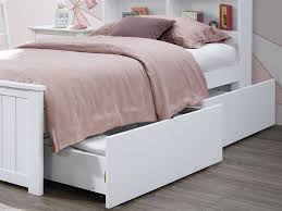 Myer Kids White King Single Bed Frame With Storage Bookshelf On Sale For Cheap In Melb Single Beds With Storage Kids Beds With Storage Bed Frame With Storage
