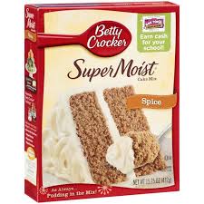 Betty Crocker Super Moist Spice Cake Mix 15 25 Oz Walmart Com Butter Pecan Cake Butter Pecan Recipes