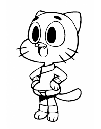 Disegno Di Gumball Da Colorare Disegni Disegni Da Colorare Colori