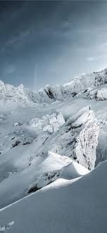 Snow Covered Mountain Under Blue Sky During Daytim Mountain Nature Snow Grey Mountains France Winter Landscape Landscape Wallpaper Scenery Background