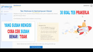 Seluruh Rangkuman 30 Soal Tes Dan Kunci Jawaban Lengkap Kartu Prakerja 2020 Youtube