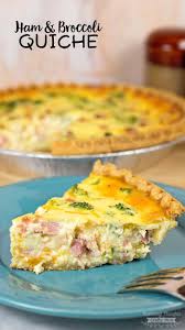 This Ham And Broccoli Quiche Is The Perfect Recipe To Use Up Leftover Holiday Ham Quiche Recipes Easy Broccoli Quiche Quiche Recipes