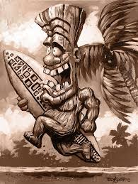 Eddie Wood Go By Trey Surtees Tiki Art Art Surf Art