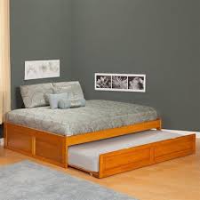 Atlantic Furniture Ar8032017 Urban Lifestyle Concord Flat Panel Bed With Trundle Atg Stores Full Size Trundle Bed Trundle Bed Frame Bed Furniture