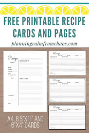 Free Printable Recipe Cards And Pages Recipe Cards Printable Free Food Printables Printable Recipe Cards
